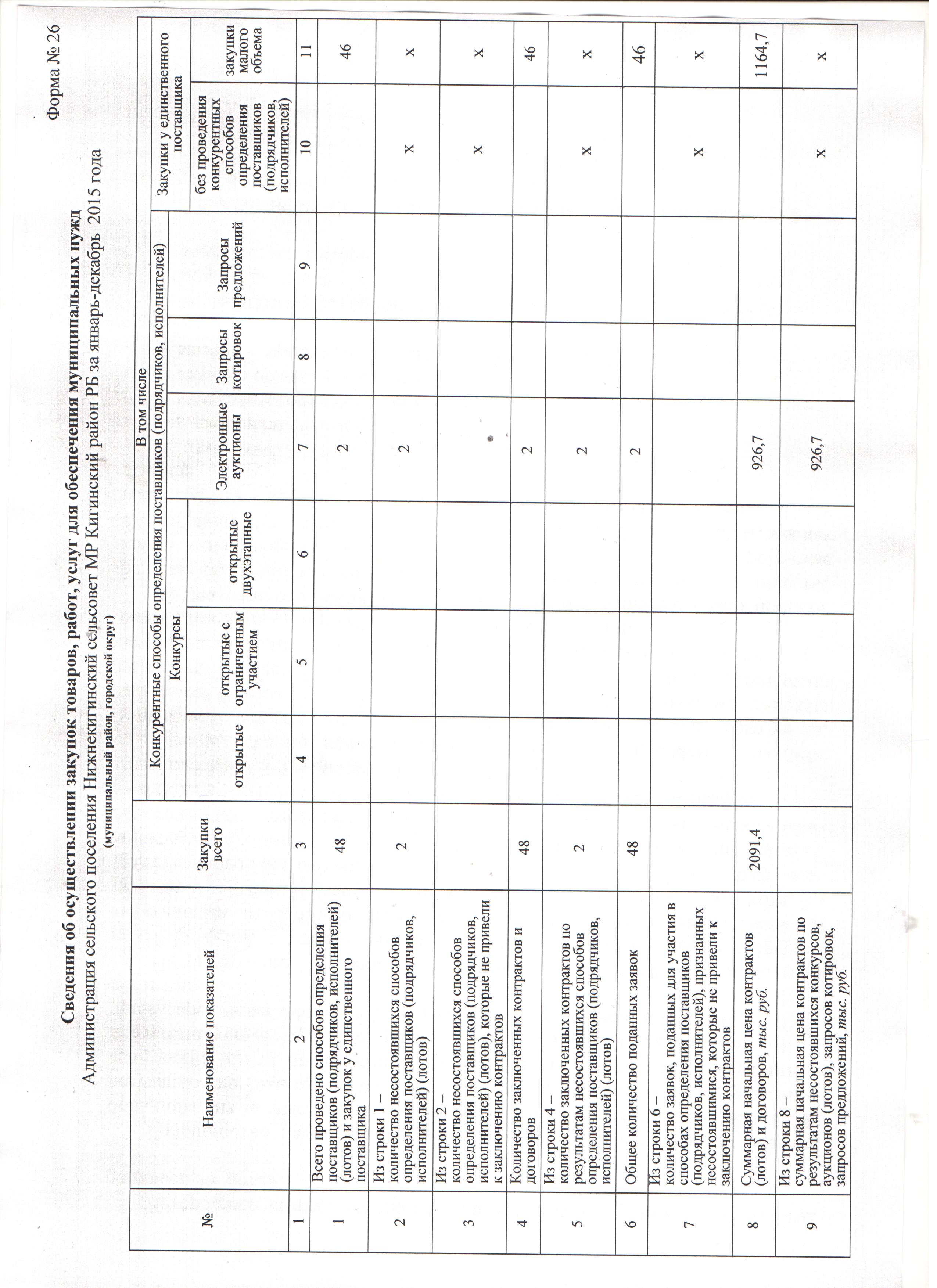 сведения об осуществлении закупок Нижнекигинский сс 1 стр 001